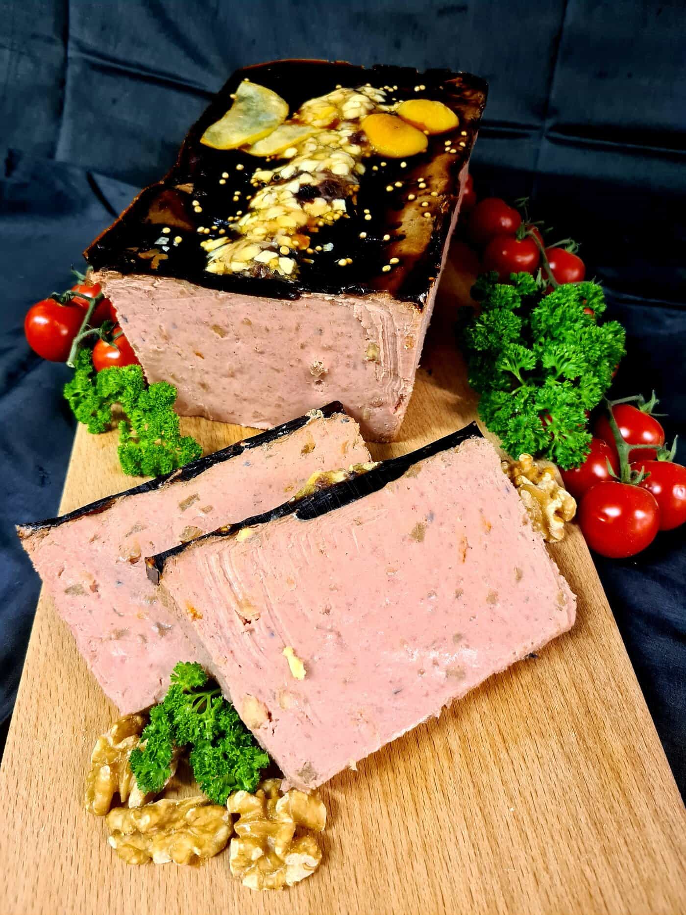 Pate met vruchten
