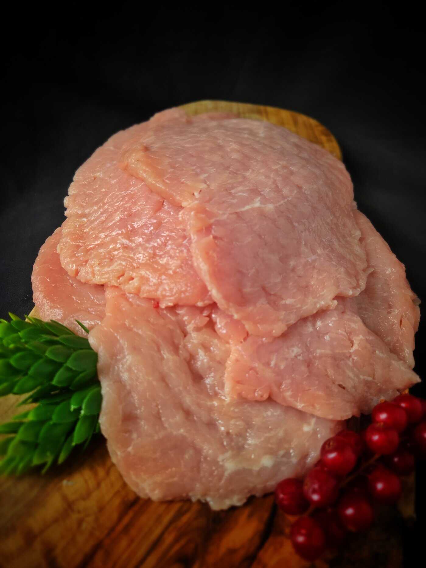 Schnitzels ongepaneerd